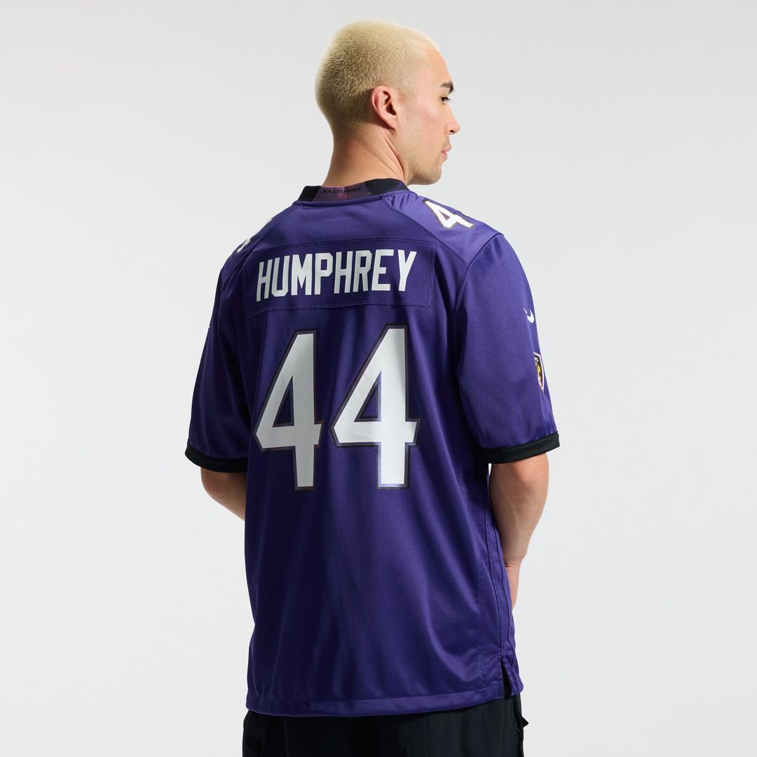 Baltimore Ravens Marlon Humphrey Nike Purple Team Game Jersey product image 16, provided for visual reference and product