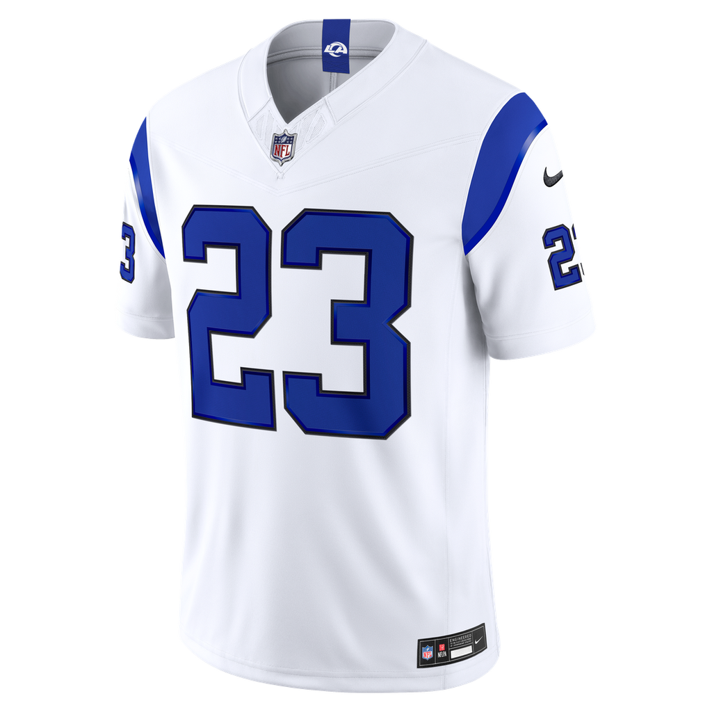 Los Angeles Rams Kyren Williams Nike Fearsome White Vapor F.U.S.E. Stitched Limited Jersey product image 2, provided for