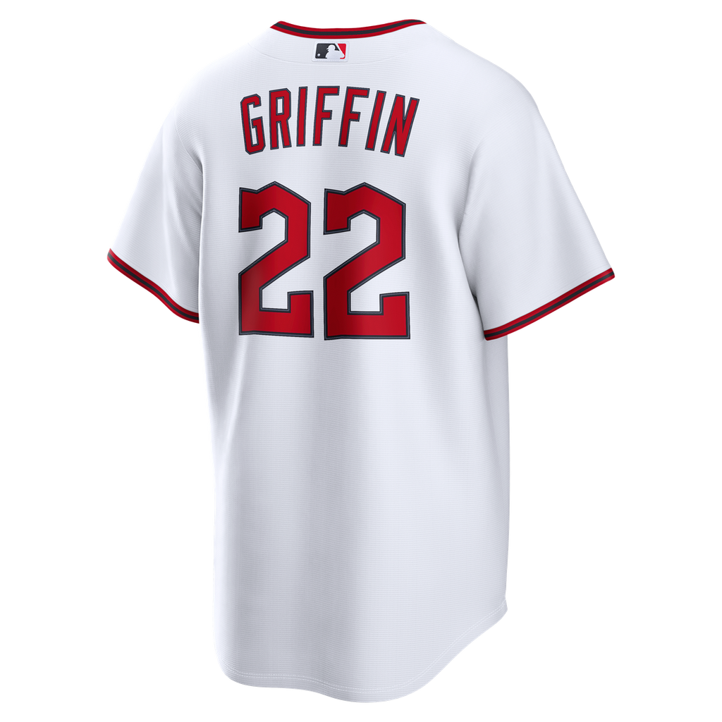 Cleveland Guardians Foster Griffin Nike White Home Replica Jersey product image 3, provided for visual reference and product