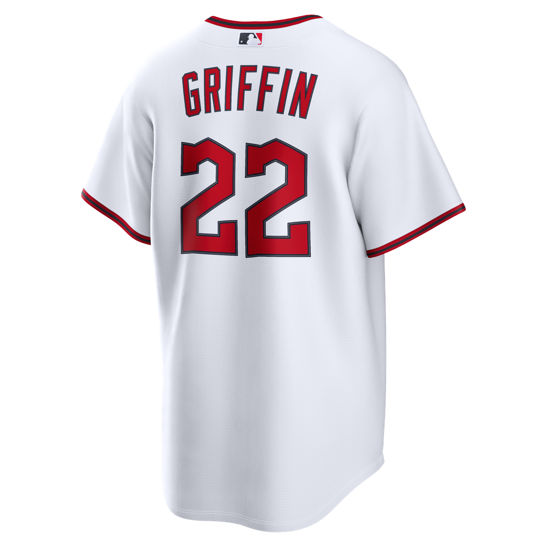 Cleveland Guardians Foster Griffin Nike White Home Replica Jersey product image 3, provided for visual reference and product