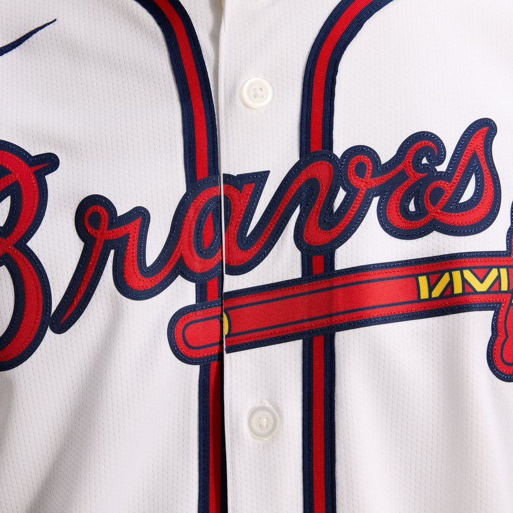 Atlanta Braves Nike White Home Limited Jersey product image 10, provided for visual reference and product detail review