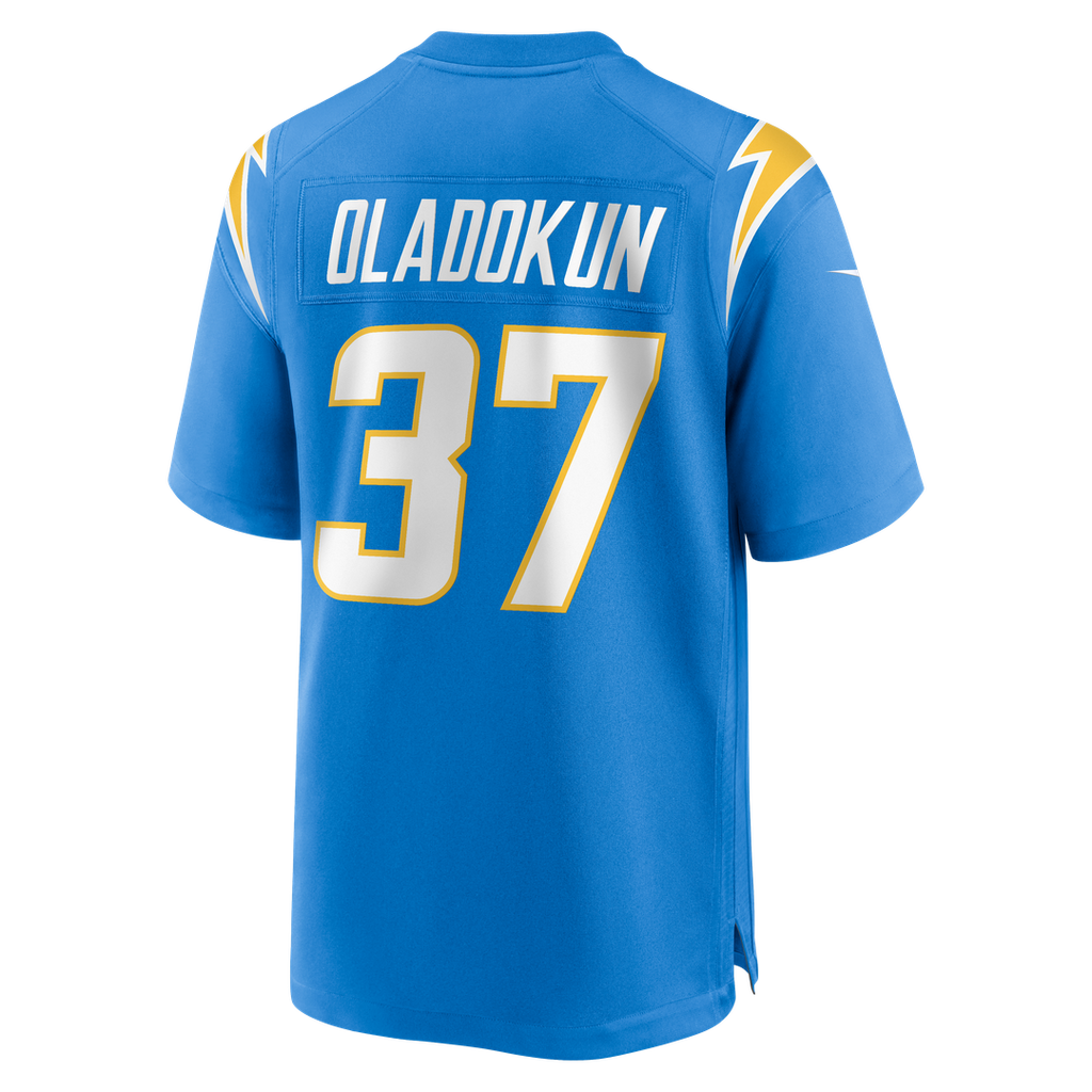 Los Angeles Chargers Jordan Oladokun Nike Powder Blue Team Game Jersey product image 3, provided for visual reference and