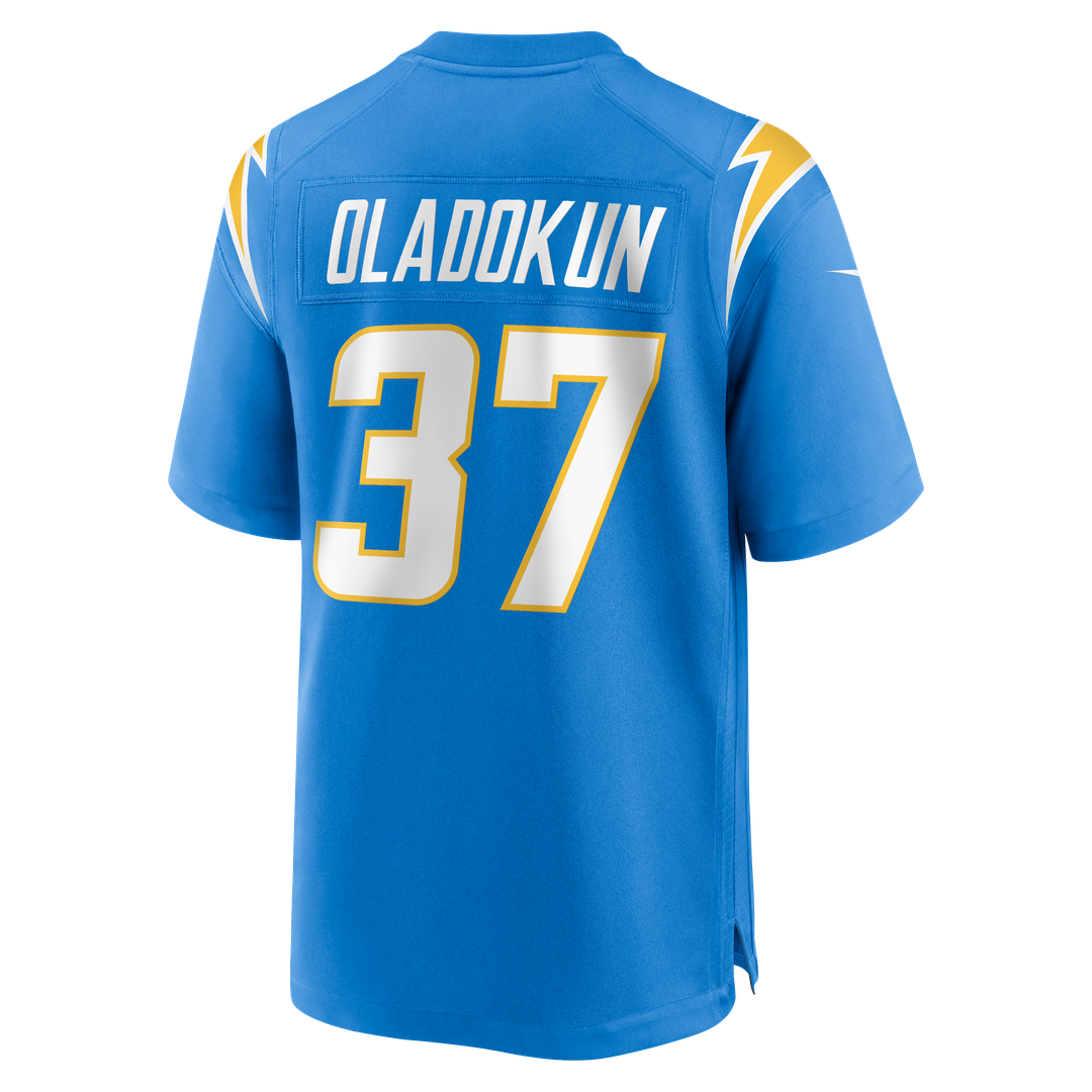 Los Angeles Chargers Jordan Oladokun Nike Powder Blue Team Game Jersey product image 3, provided for visual reference and