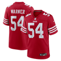 San Francisco 49ers Fred Warner Nike Scarlet Team Game Player Jersey product image 1, provided for visual reference and