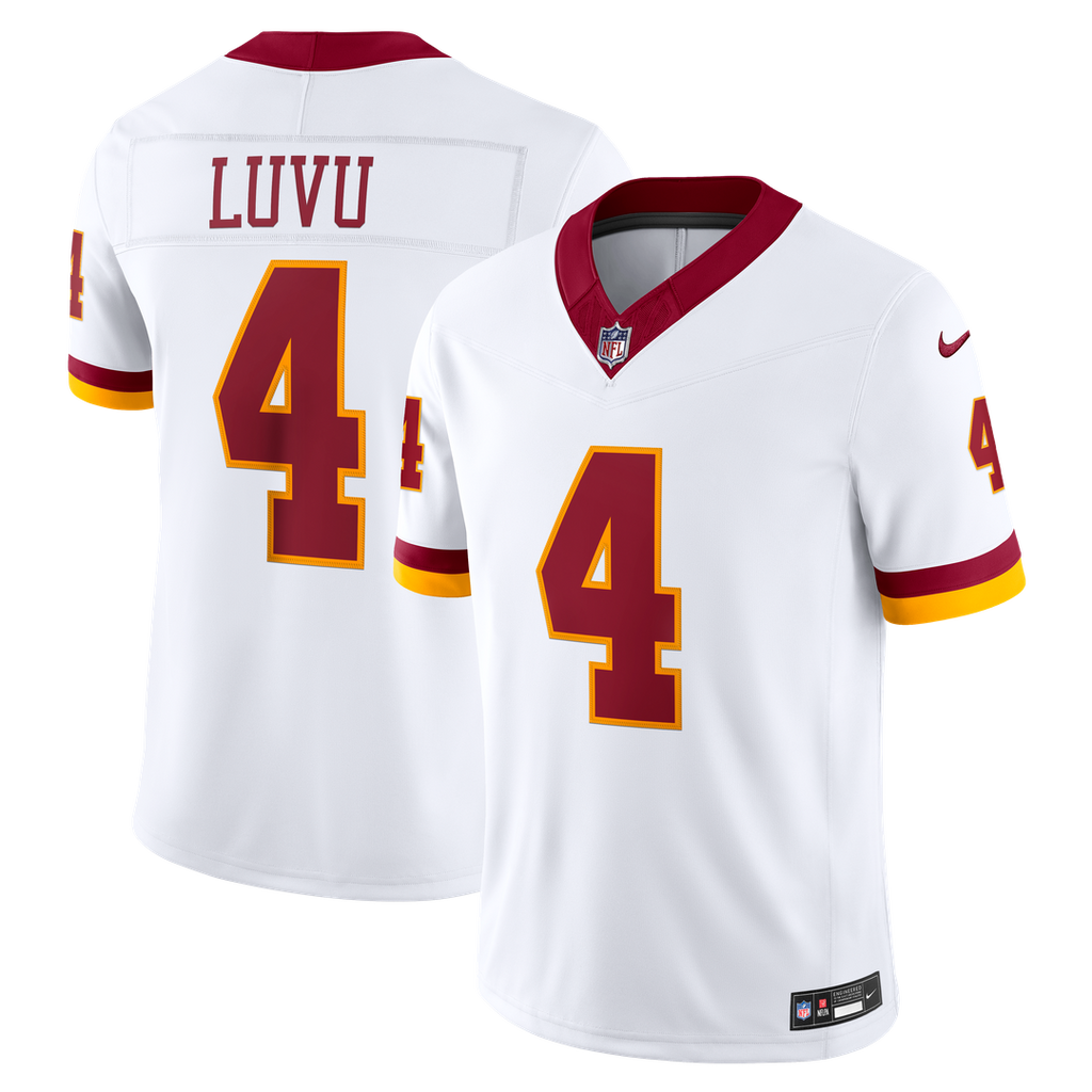 Washington Commanders Frankie Luvu Nike White Vapor F.U.S.E. Stitched Limited Jersey product image 1, provided for visual