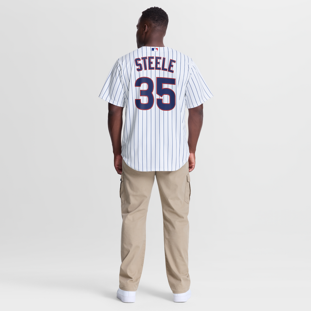 Chicago Cubs Justin Steele Nike White Home Replica Jersey product image 5, provided for visual reference and product detail