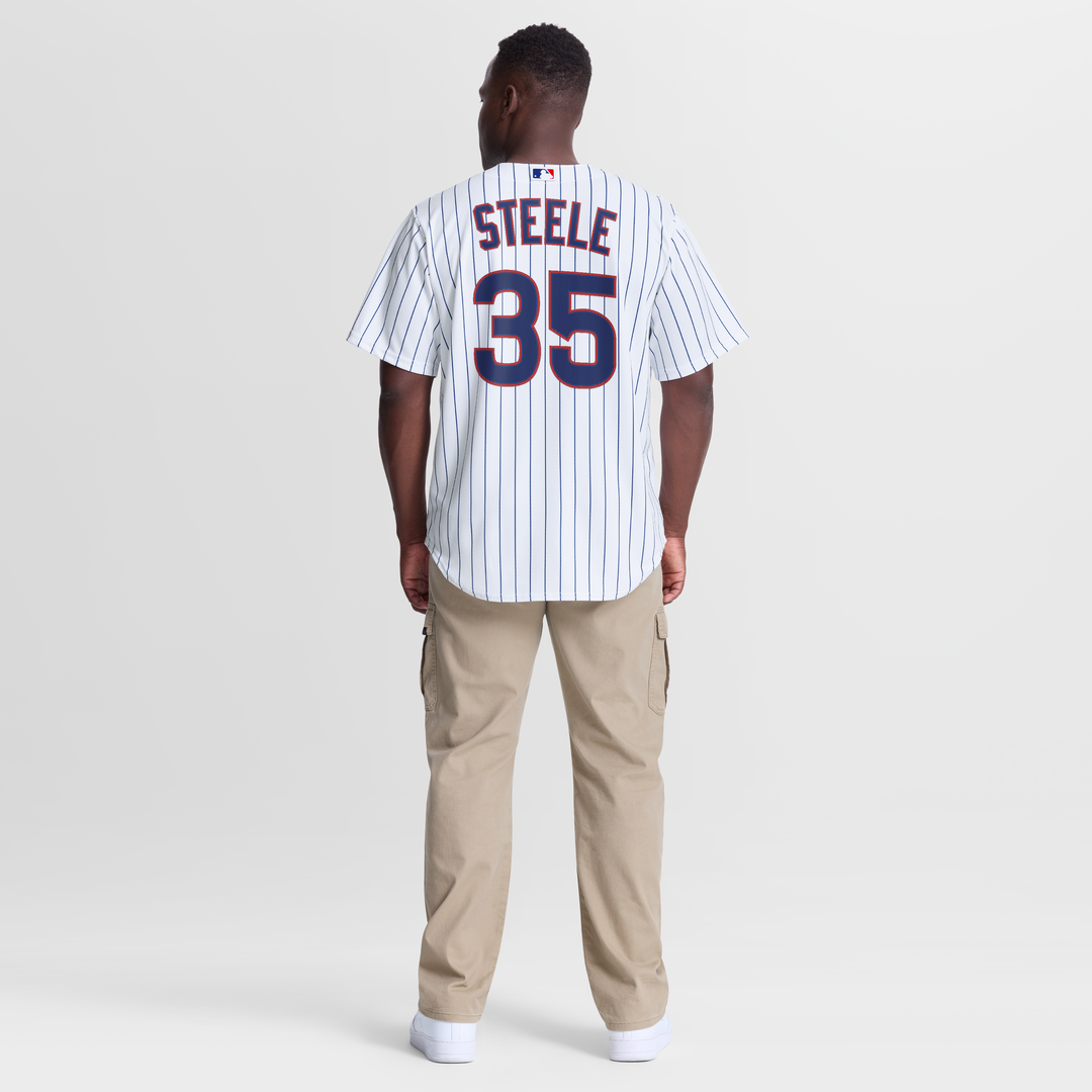 Chicago Cubs Justin Steele Nike White Home Replica Jersey product image 5, provided for visual reference and product detail