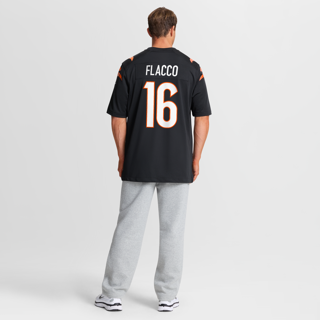 Cincinnati Bengals Joe Flacco Nike Black Team Game Jersey product image 8, provided for visual reference and product detail