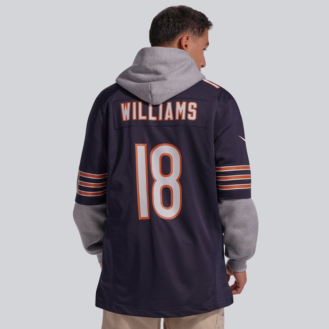 Chicago Bears Caleb Williams Nike White First Round Pick Player Game Jersey product image 15, provided for visual reference