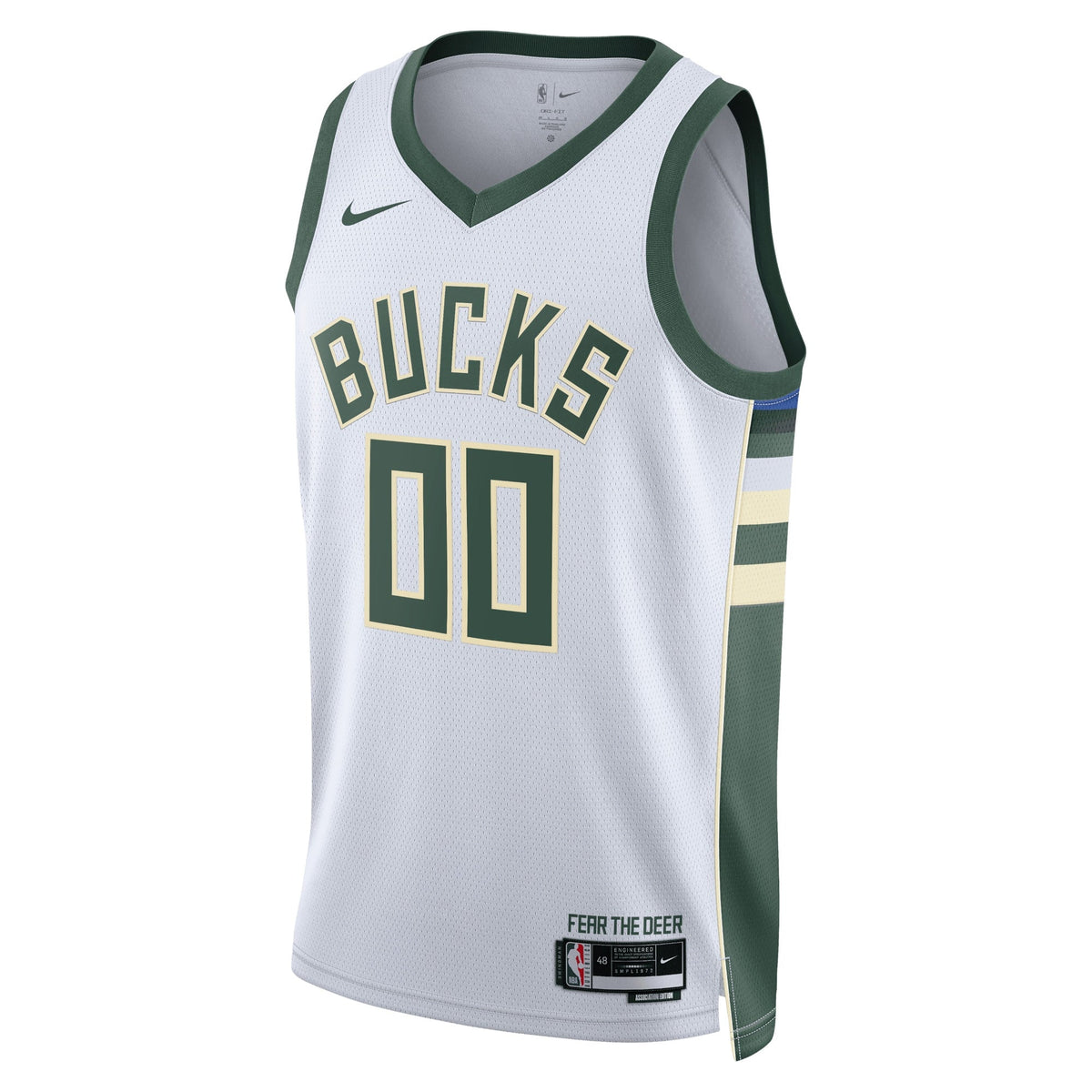 Milwaukee Bucks Nike Association Swingman Jersey - Custom - Unisex product image 2, provided for visual reference and