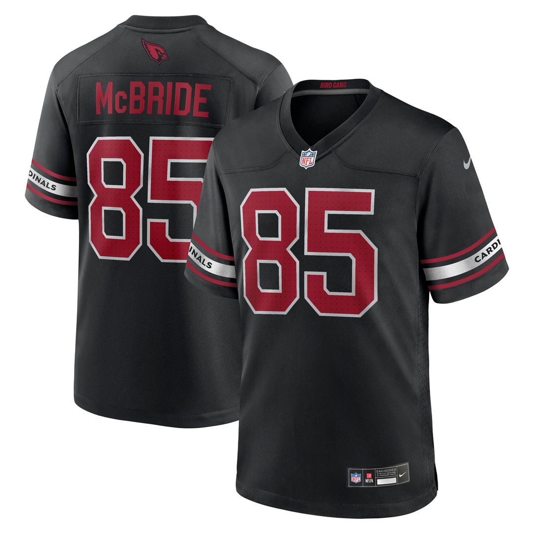 Arizona Cardinals Trey McBride Nike Black Alternate Game Jersey product image 1, provided for visual reference and product