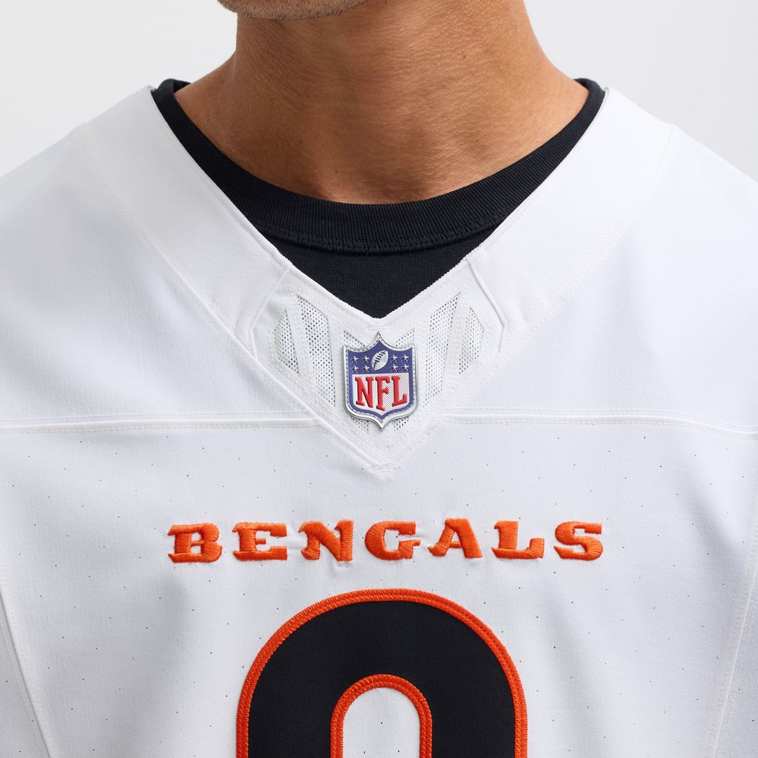 Cincinnati Bengals Joe Burrow Nike White Vapor F.U.S.E. Elite Jersey product image 7, provided for visual reference and