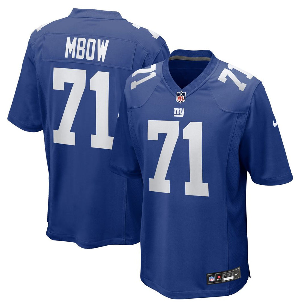 New York Giants Marcus Mbow Nike Royal Team Game Jersey product image 1, provided for visual reference and product detail