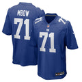 New York Giants Marcus Mbow Nike Royal Team Game Jersey product image 1, provided for visual reference and product detail