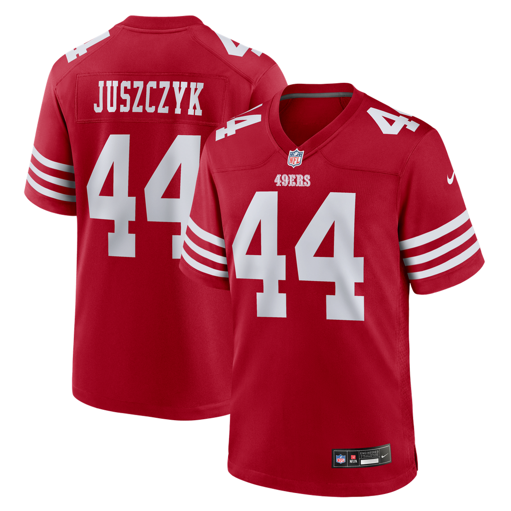 San Francisco 49ers Kyle Juszczyk Nike Scarlet Player Game Jersey product image 1, provided for visual reference and product