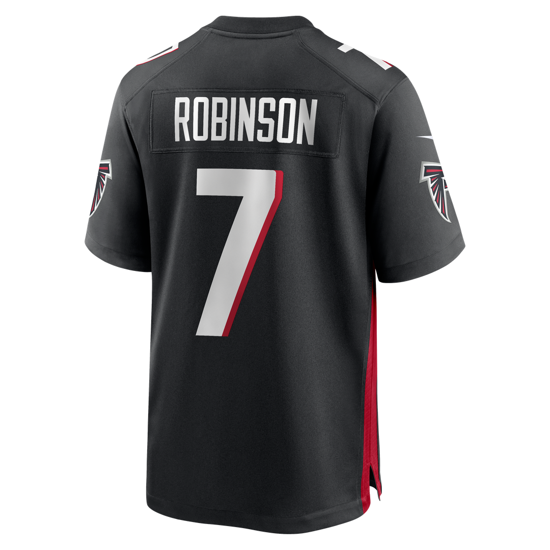 Atlanta Falcons Bijan Robinson Nike Black Game Jersey product image 3, provided for visual reference and product detail