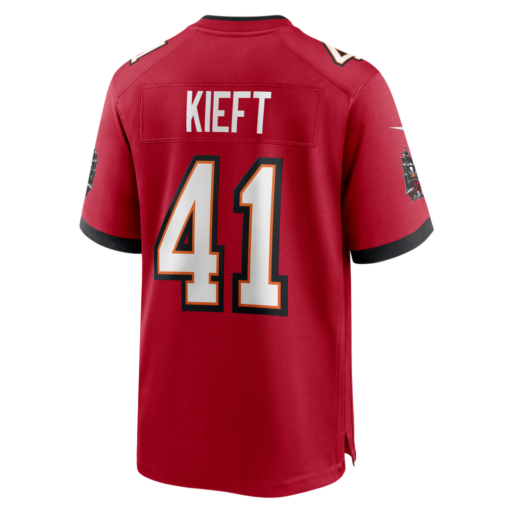 Tampa Bay Buccaneers Ko Kieft Nike Red Game Player Jersey product image 3, provided for visual reference and product detail