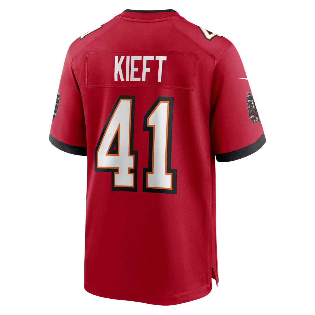 Tampa Bay Buccaneers Ko Kieft Nike Red Game Player Jersey product image 3, provided for visual reference and product detail