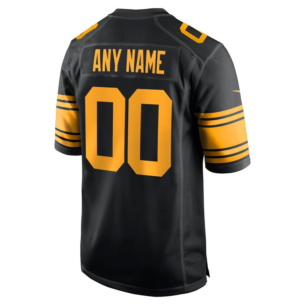 Pittsburgh Steelers Nike Black Alternate Custom Game Jersey product image 3, provided for visual reference and product