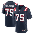 New England Patriots Alijah Vera-Tucker Nike Navy Team Game Jersey product image 1, provided for visual reference and