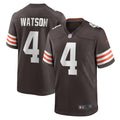Cleveland Browns Deshaun Watson Nike Brown Game Jersey product image 1, provided for visual reference and product detail