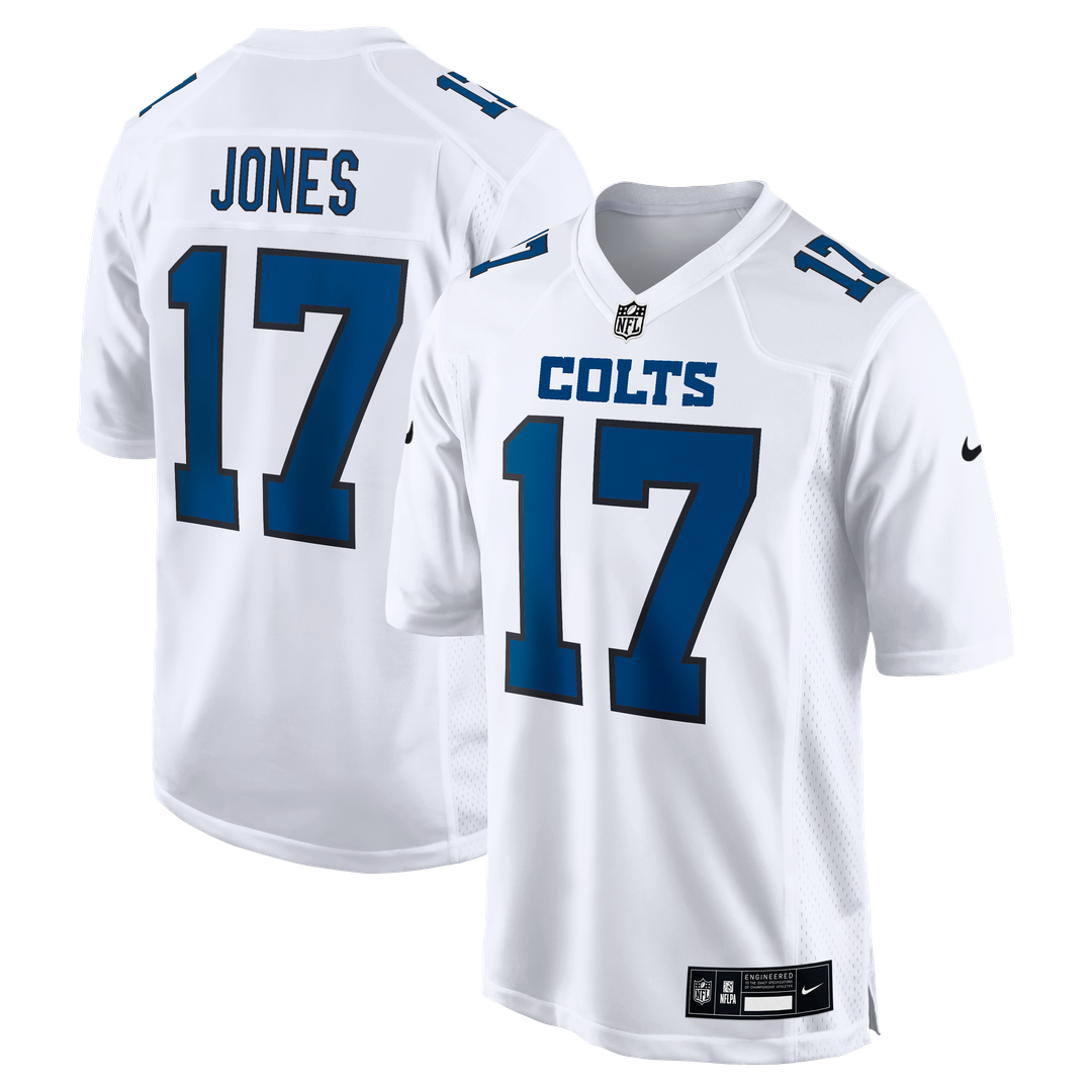 Indianapolis Colts Daniel Jones Nike Tundra White Fashion Game Jersey product image 4, provided for visual reference and