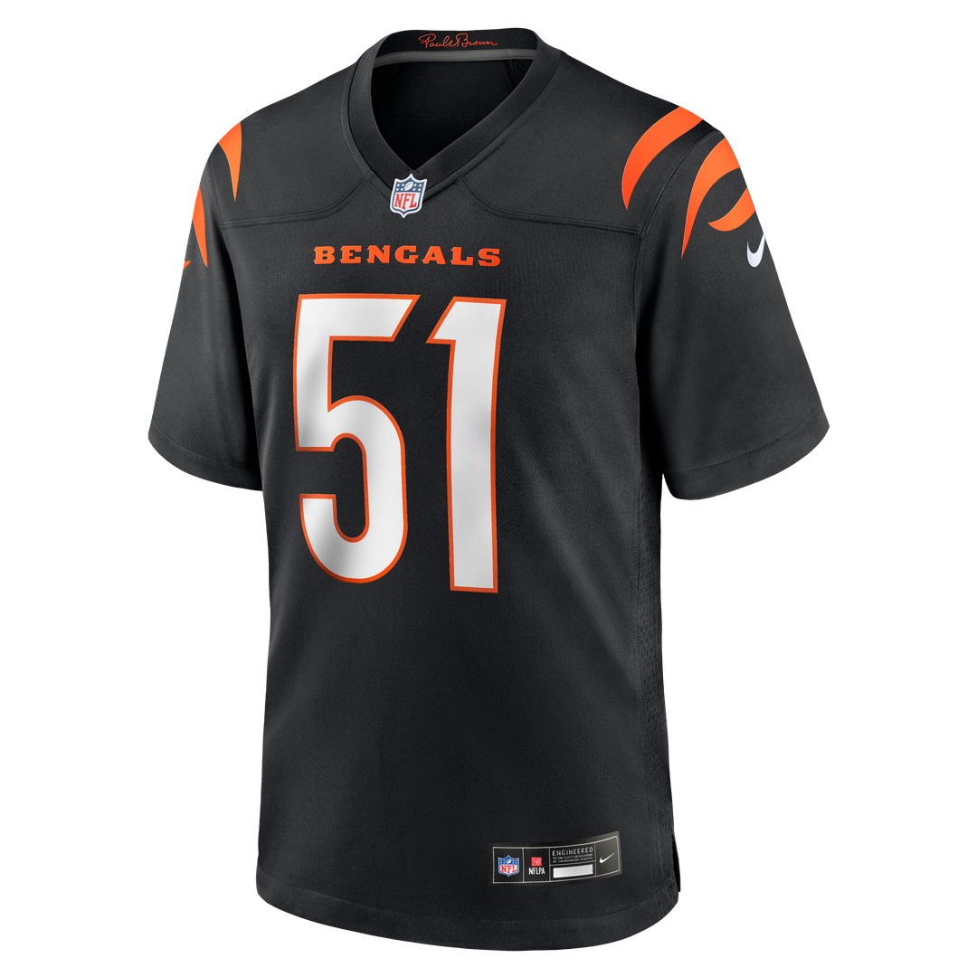 Cincinnati Bengals Isaiah Foskey Nike Black Team Game Jersey product image 2, provided for visual reference and product