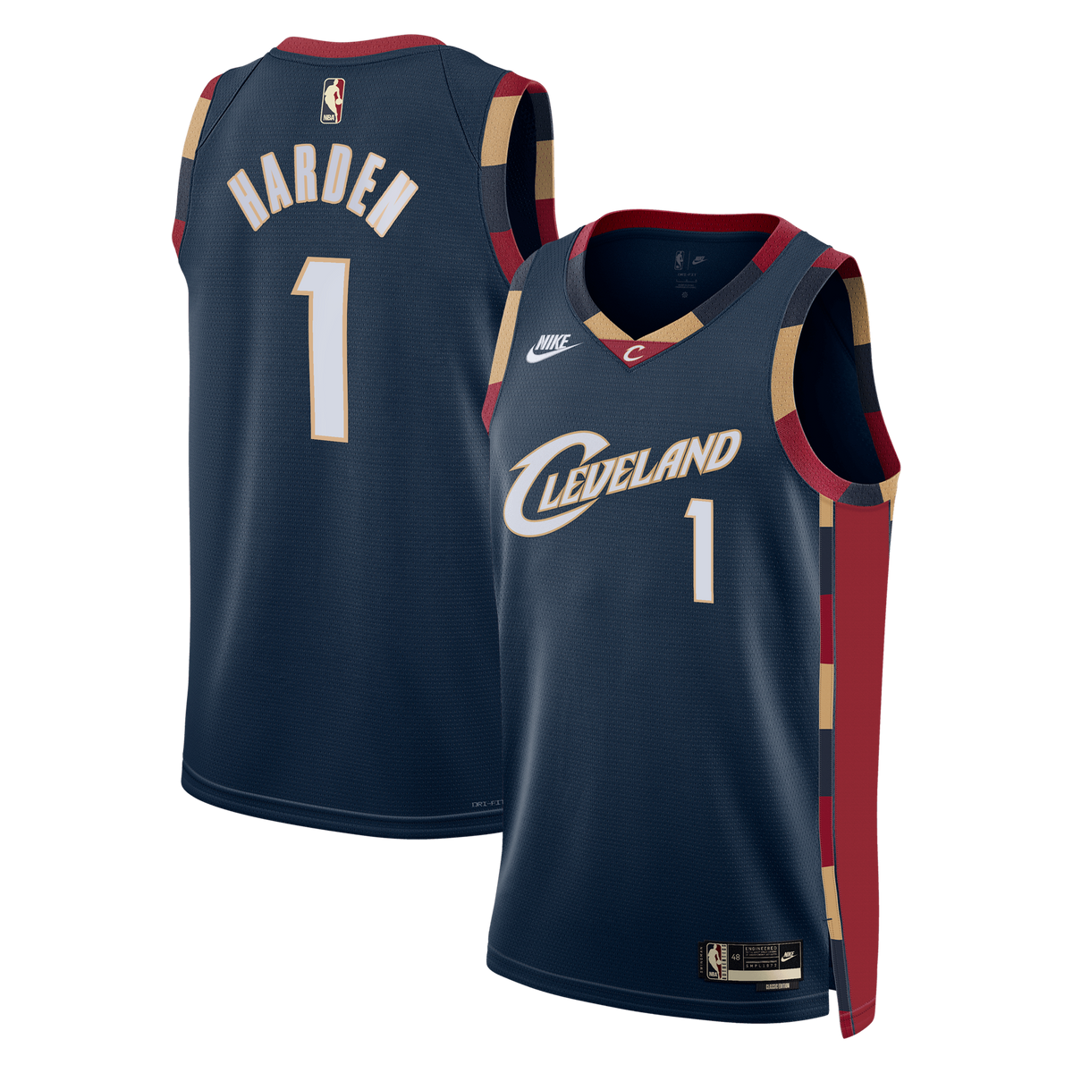 Cleveland Cavaliers Nike Classic Edition Swingman Jersey - Navy - James Harden - Unisex product image 1, provided for visual