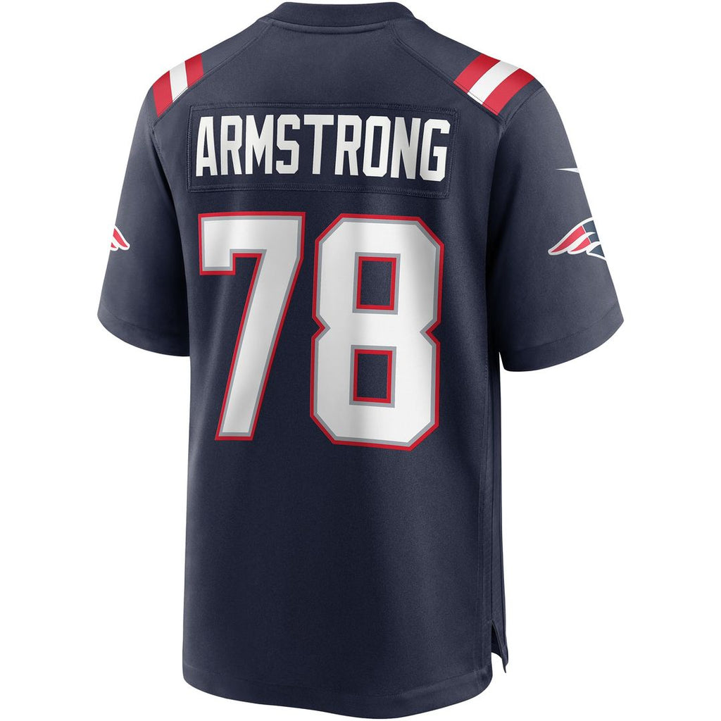 New England Patriots Bruce Armstrong Nike Navy Game Retired Player Jersey product image 3, provided for visual reference and