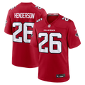 Atlanta Falcons CJ Henderson Nike Red Team Game Jersey product image 1, provided for visual reference and product detail