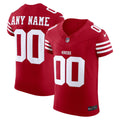 San Francisco 49ers Nike Scarlet Vapor F.U.S.E. Elite Custom Jersey product image 1, provided for visual reference and