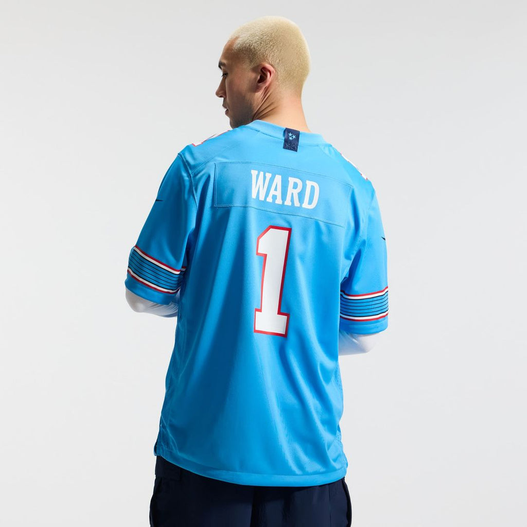 Tennessee Titans Cameron Ward Nike Light Blue Game Jersey product image 16, provided for visual reference and product detail