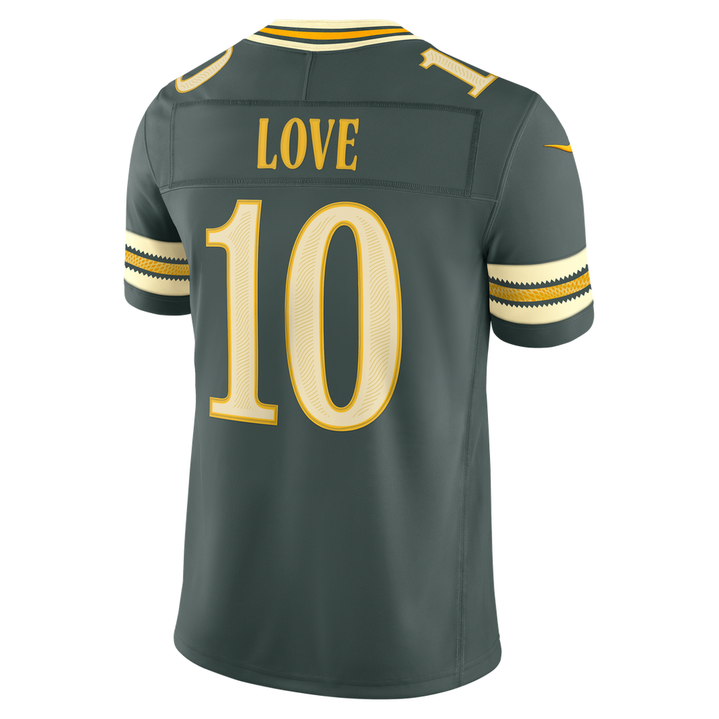Green Bay Packers Jordan Love Nike Green 2026 Rivalries Collection Stitched Limited Jersey product image 3, provided for