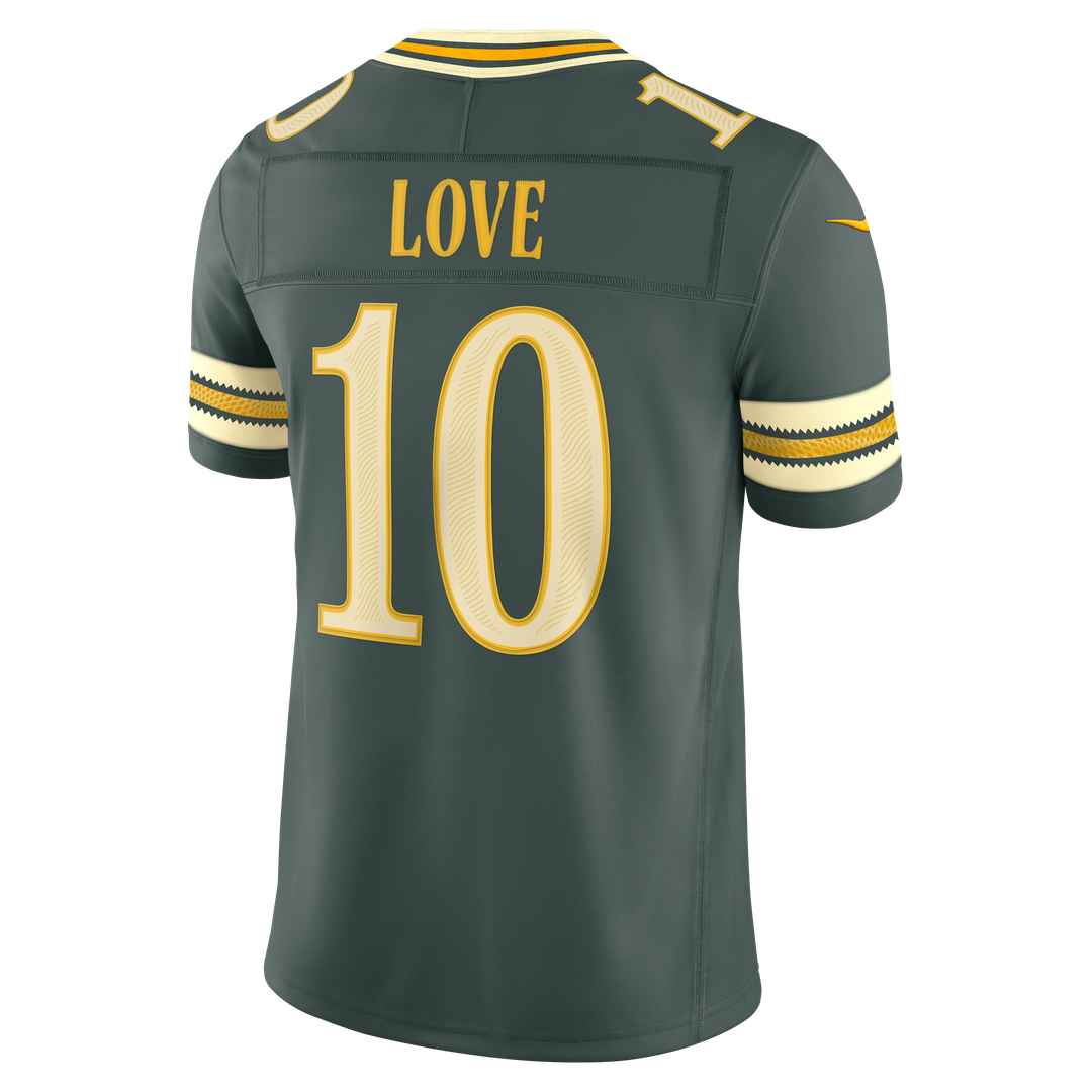 Green Bay Packers Jordan Love Nike Green 2026 Rivalries Collection Stitched Limited Jersey product image 3, provided for