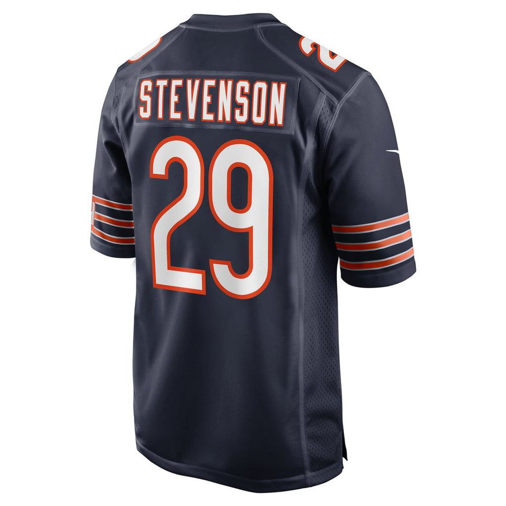 Chicago Bears Tyrique Stevenson Nike Navy Game Jersey product image 3, provided for visual reference and product detail