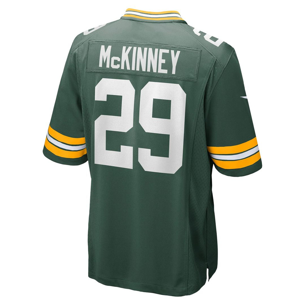 Green Bay Packers Xavier McKinney Nike Green Team Game Jersey product image 3, provided for visual reference and product
