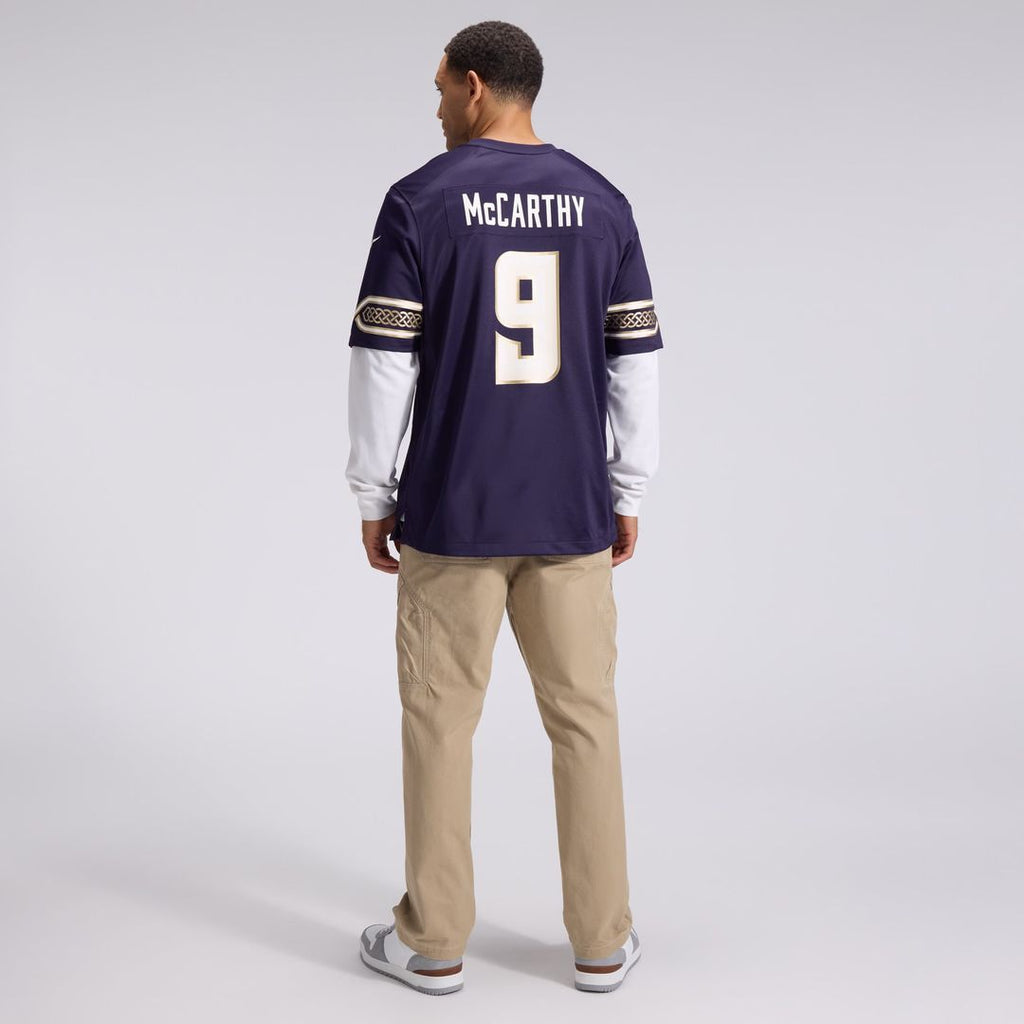 Minnesota Vikings J.J McCarthy Nike Purple 2026 Rivalries Collection Game Jersey product image 5, provided for visual
