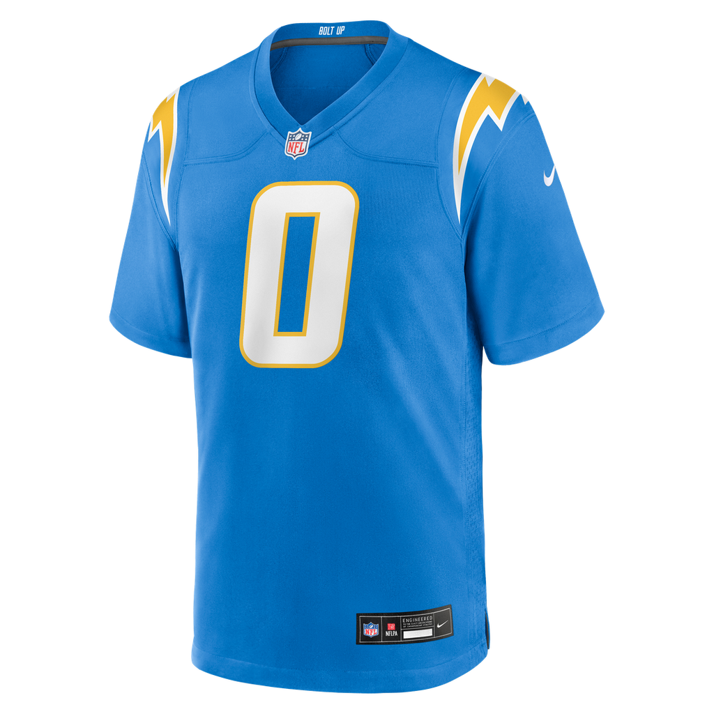 Los Angeles Chargers Daiyan Henley Nike Powder Blue Team Game Jersey product image 2, provided for visual reference and