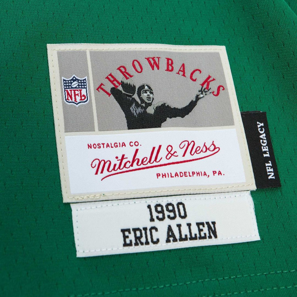 Philadelphia Eagles Eric Allen Mitchell & Ness Kelly Green Legacy Replica Jersey product image 5, provided for visual