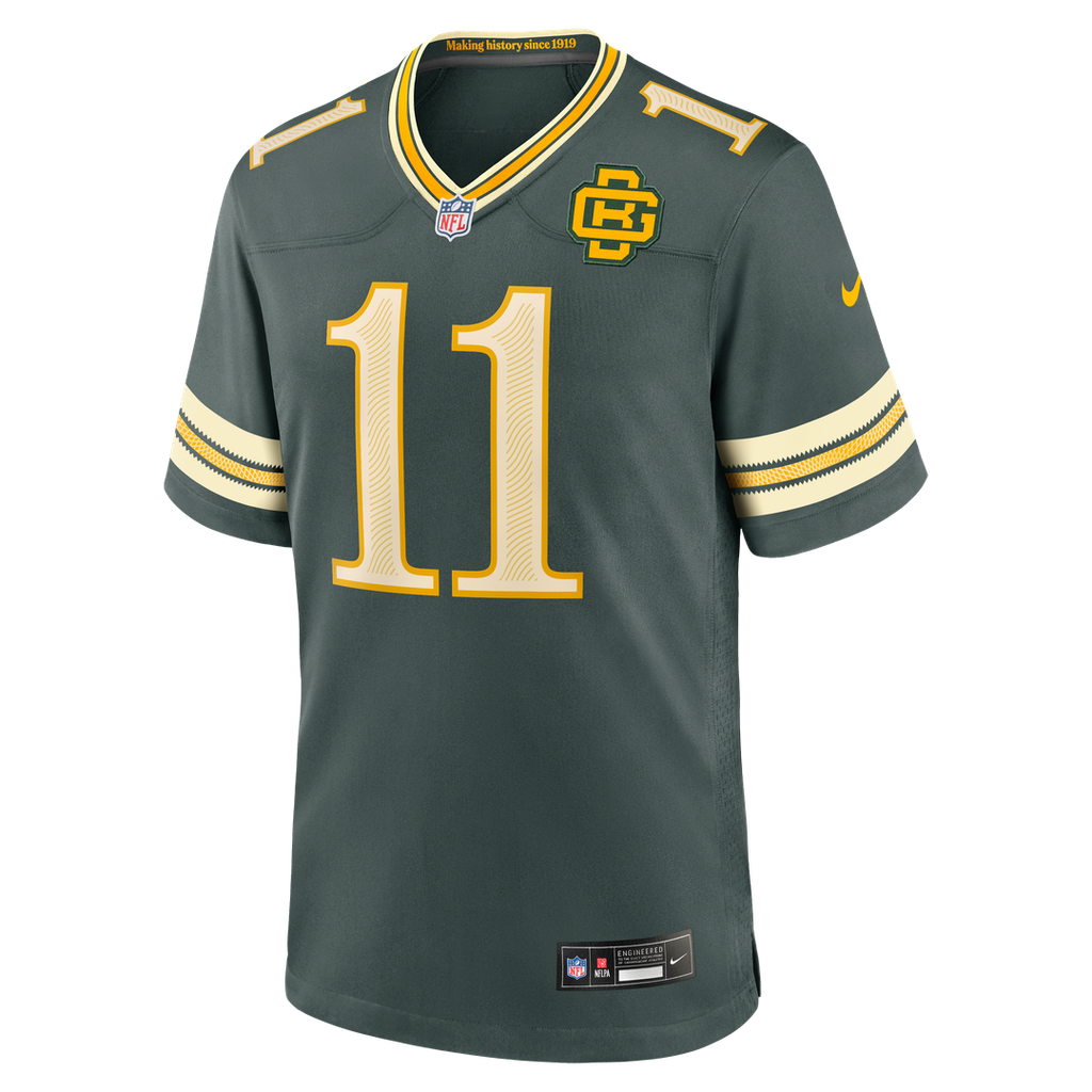 Green Bay Packers Jayden Reed Nike Green 2026 Rivalries Collection Game Jersey product image 6, provided for visual