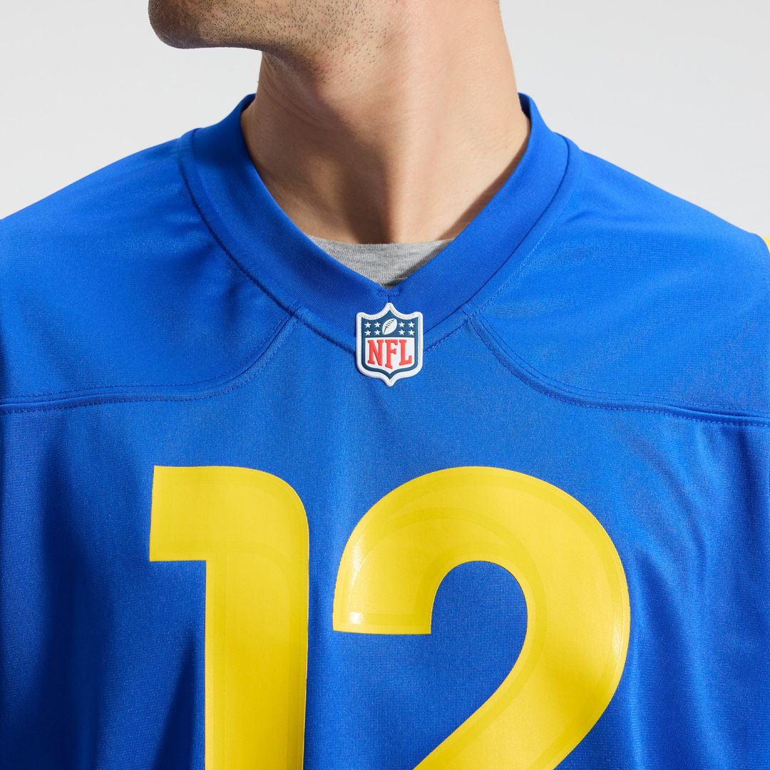 Los Angeles Rams Puka Nacua Nike Royal Team Game Player Jersey product image 9, provided for visual reference and product