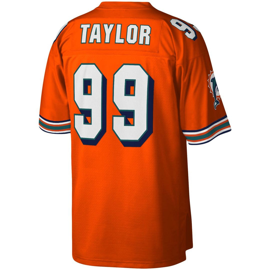 Miami Dolphins Jason Taylor Mitchell & Ness Orange Big & Tall 2004 Retired Player Replica Jersey product image 3, provided