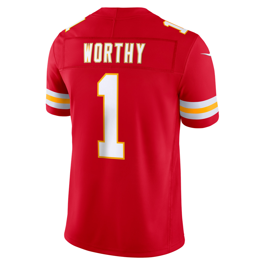 Kansas City Chiefs Xavier Worthy Nike Red Team Vapor F.U.S.E. Stitched Limited Jersey product image 3, provided for visual