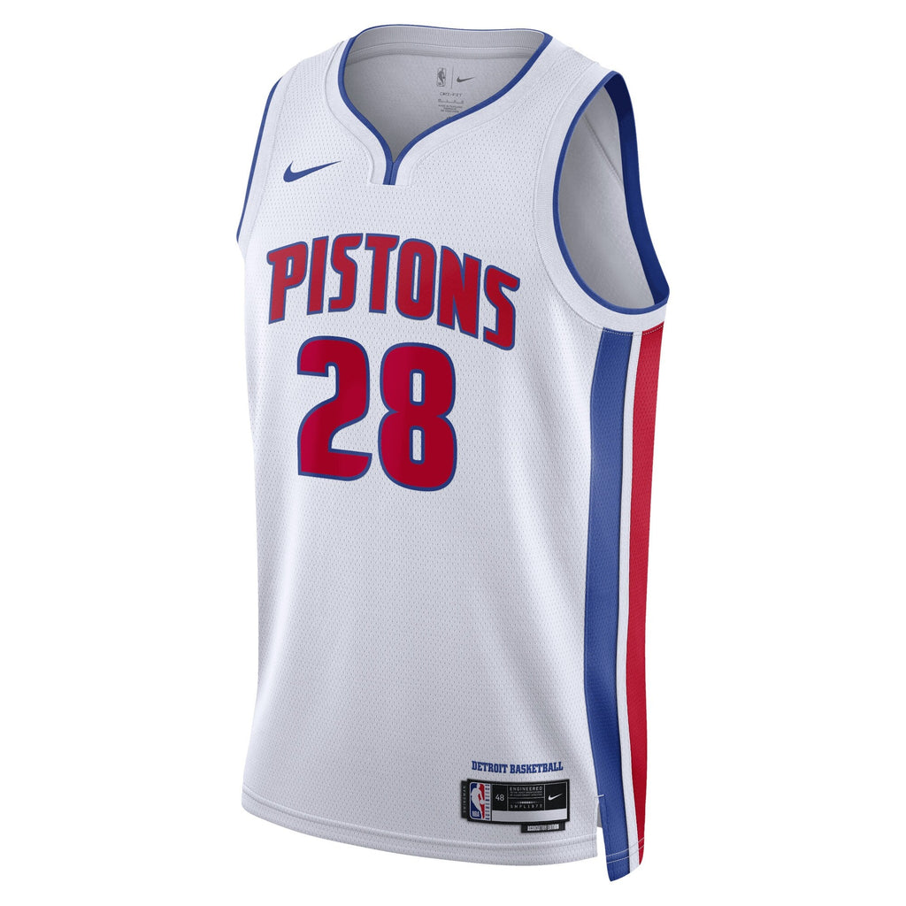 Detroit Pistons Nike Association Edition Swingman Jersey - White - Isaiah Stewart - Unisex product image 2, provided for