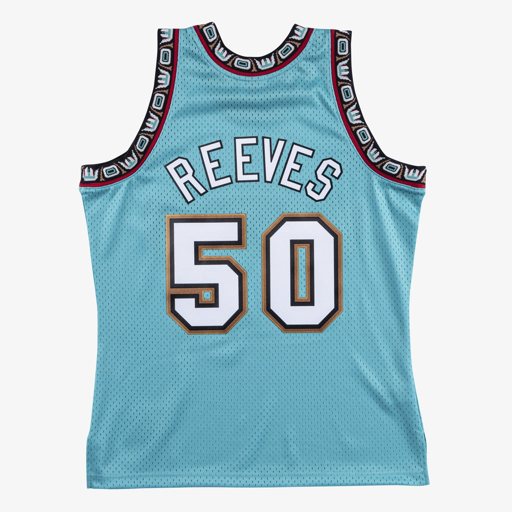 Vancouver Grizzlies Mitchell & Ness Bryant Reeves 1995 Swingman Authentic Jersey - Teal product image 4, provided for visual