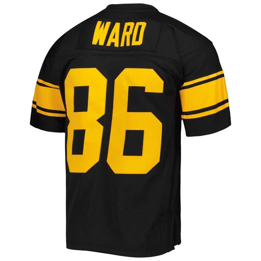 Pittsburgh Steelers Hines Ward Mitchell & Ness Black Legacy Replica Jersey product image 3, provided for visual reference