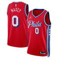 Philadelphia 76ers Jordan Statement Edition Swingman Jersey - Red - Tyrese Maxey - Unisex product image 1, provided for
