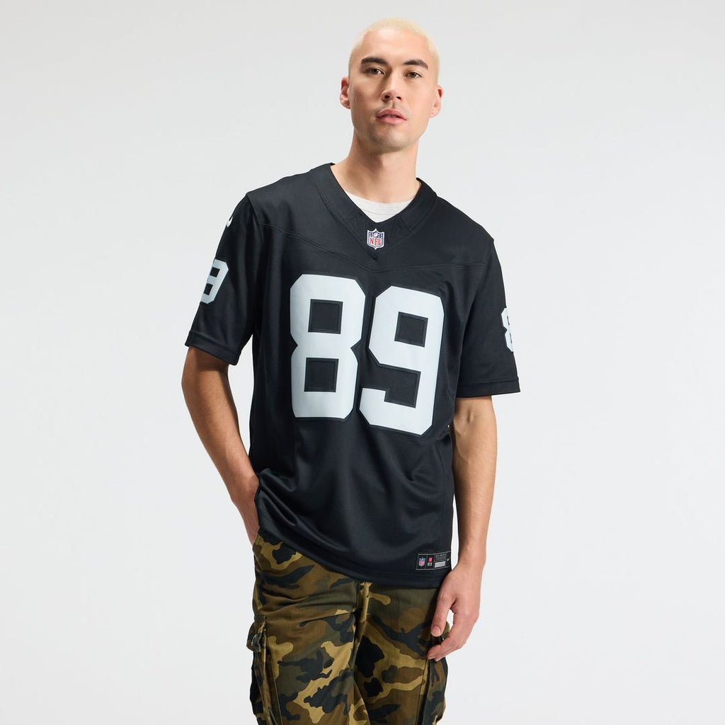 Las Vegas Raiders Brock Bowers Nike White Vapor F.U.S.E. Stitched Limited Jersey product image 8, provided for visual