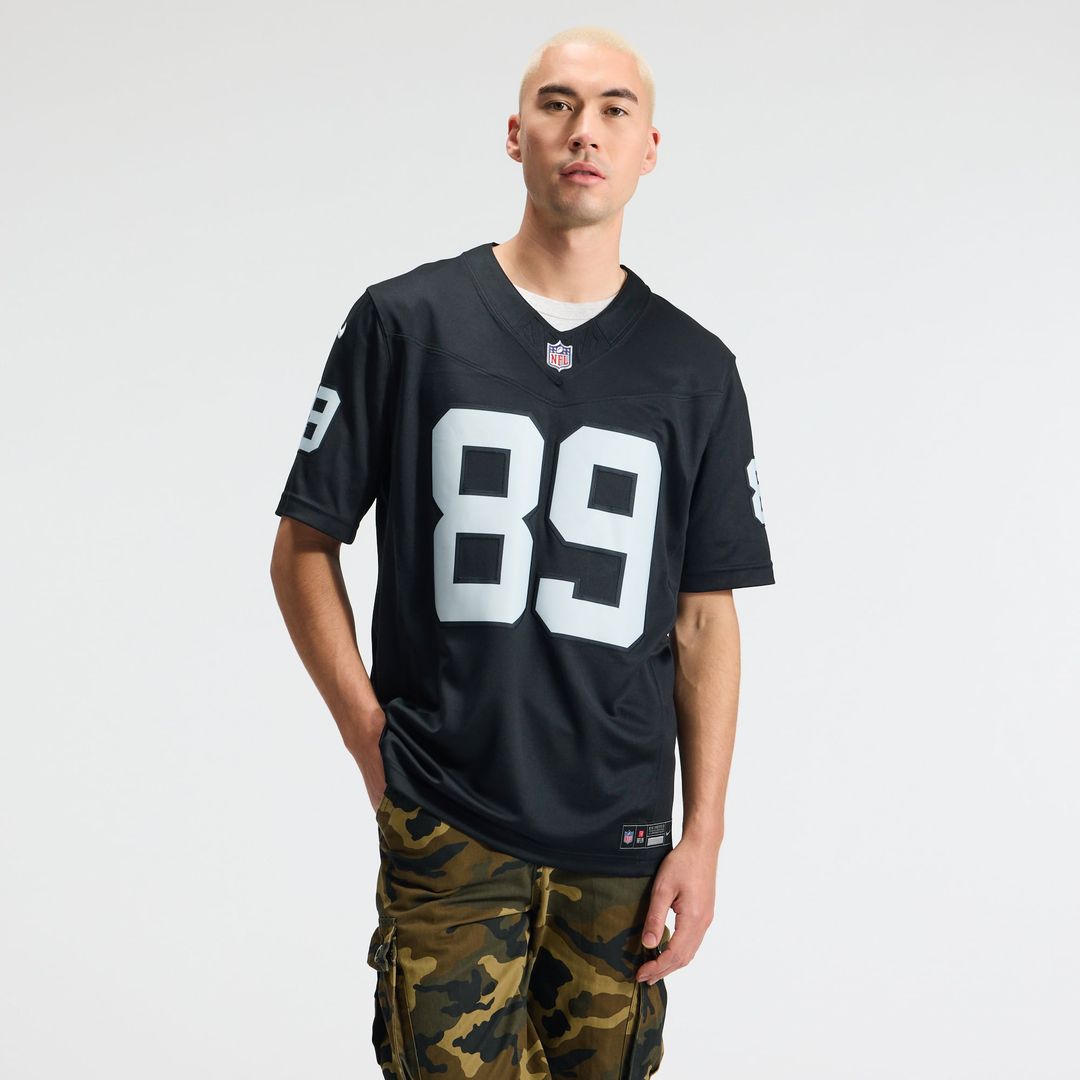 Las Vegas Raiders Brock Bowers Nike White Vapor F.U.S.E. Stitched Limited Jersey product image 8, provided for visual
