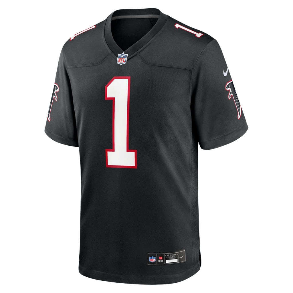 Atlanta Falcons Tua Tagovailoa Nike Black Alternate Game Jersey product image 2, provided for visual reference and product
